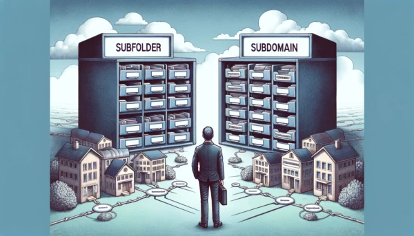 subfolder vs subdomain