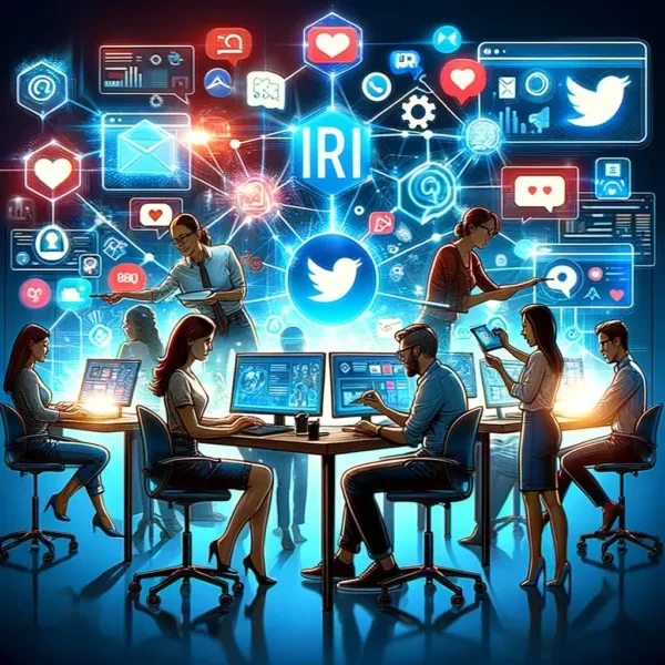 digital pr and social media illustration