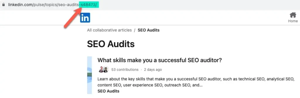 A screen shot of a linkedin account.