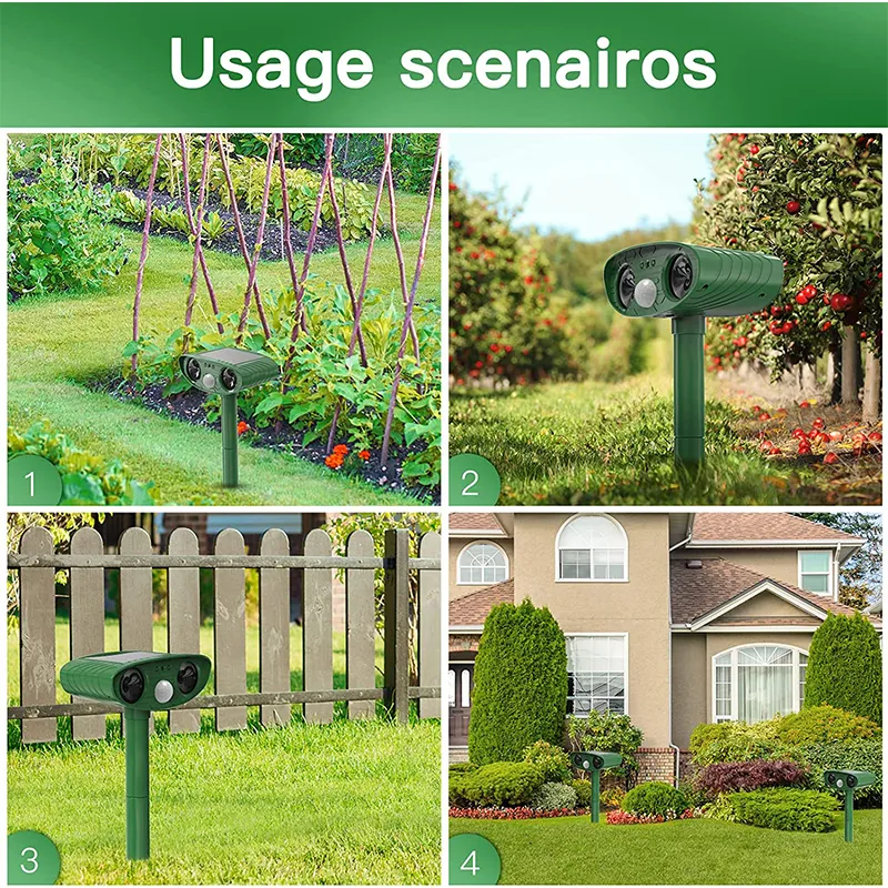 Solar Bird Repeller Ultrasonic Animal Repeller Outdoor Cat Repellent Dog Deterrent with LED Flashing Light Solar Animal Repeller Solar Bird Repeller Ultrasonic Animal Repeller Outdoor Cat Repellent Dog Deterrent with LED Flashing Light Solar Animal Repeller