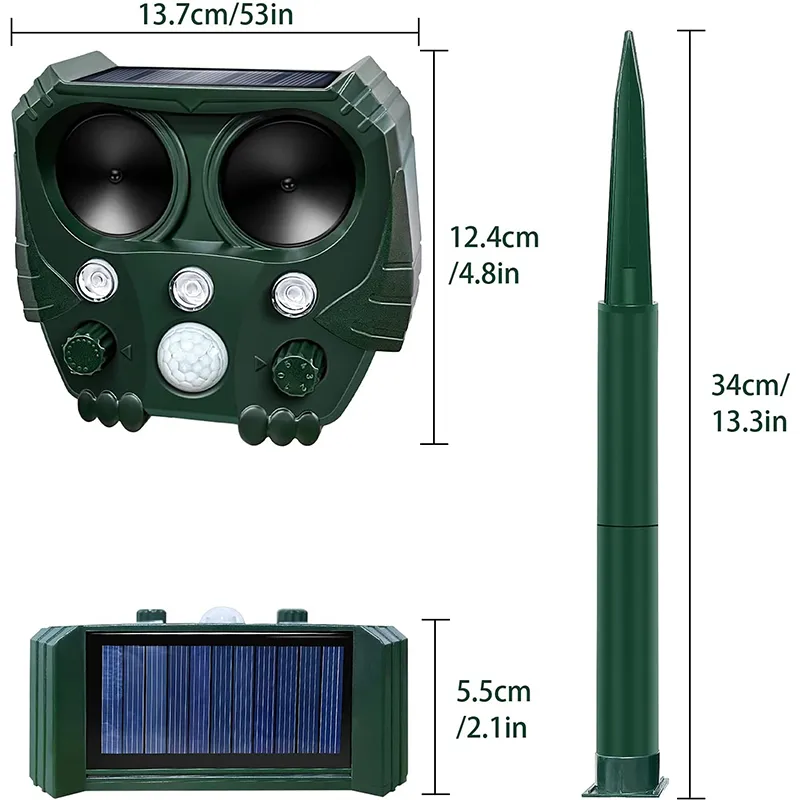 Solar Bird Repeller Ultrasonic Animal Repeller Outdoor Cat Repellent Dog Deterrent with LED Flashing Light Solar Animal Repeller Solar Bird Repeller Ultrasonic Animal Repeller Outdoor Cat Repellent Dog Deterrent with LED Flashing Light Solar Animal Repeller