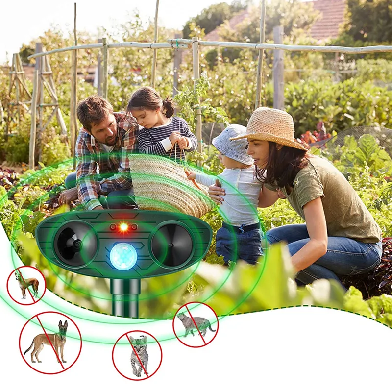 Solar Bird Repeller Ultrasonic Animal Repeller Outdoor Cat Repellent Dog Deterrent with LED Flashing Light Solar Animal Repeller Solar Bird Repeller Ultrasonic Animal Repeller Outdoor Cat Repellent Dog Deterrent with LED Flashing Light Solar Animal Repeller