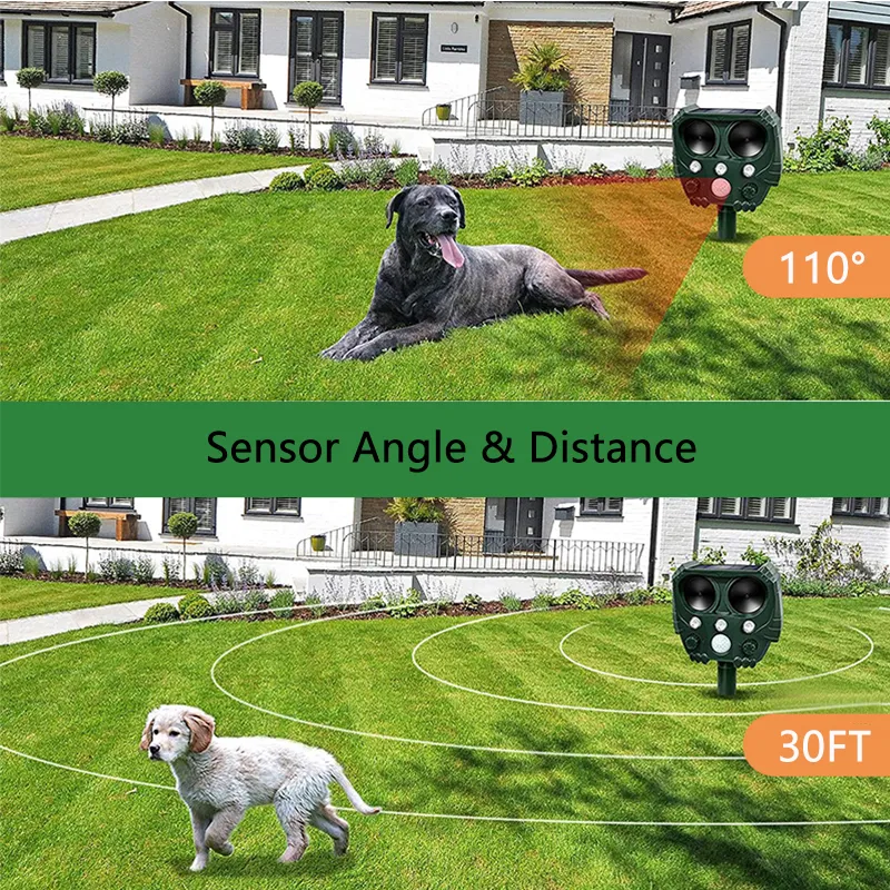 Solar Bird Repeller Ultrasonic Animal Repeller Outdoor Cat Repellent Dog Deterrent with LED Flashing Light Solar Animal Repeller Solar Bird Repeller Ultrasonic Animal Repeller Outdoor Cat Repellent Dog Deterrent with LED Flashing Light Solar Animal Repeller