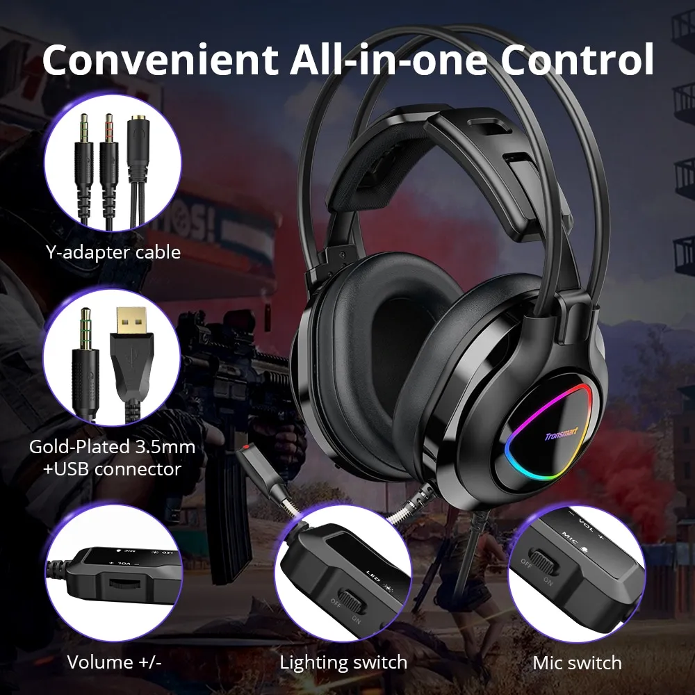 ⁦אוזניות גיימינג מטורפות מבית Tronsmart⁩ – תמונה ⁦3⁩
