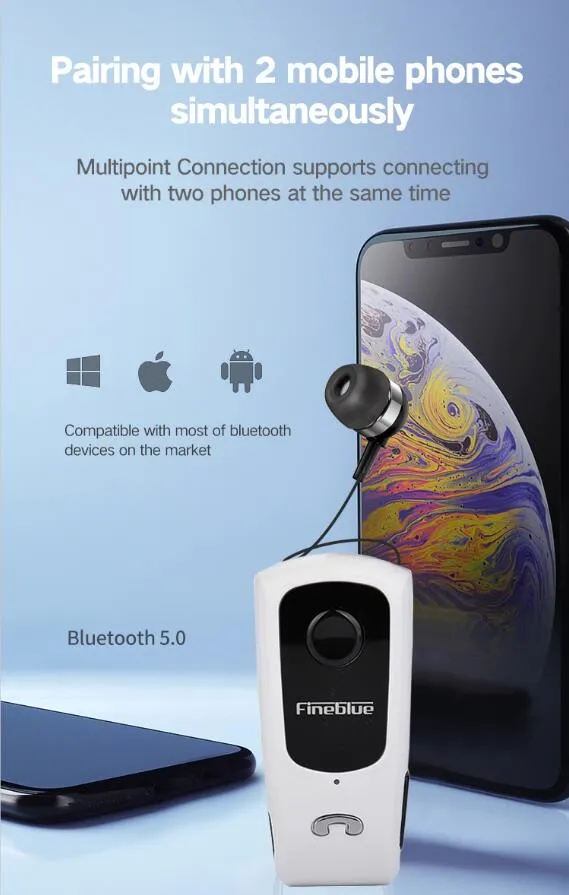 ⁦אוזנית בלוטוס Fineblue F920 PRO⁩ – תמונה ⁦5⁩