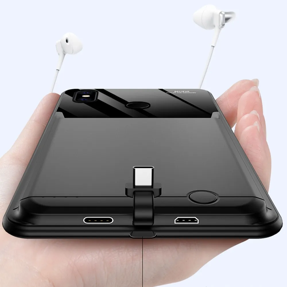 ⁦כיסוי מטען סוללה ל-Xiaomi Mi 8 בקיבולת עוצמתית של 10000mAh⁩ – תמונה ⁦4⁩