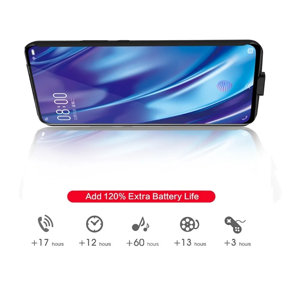 ⁦כיסוי מטען סוללה ל-Xiaomi PocoPhone F2 PRO בקיבולת עוצמתית של 6800mAh⁩ – תמונה ⁦5⁩