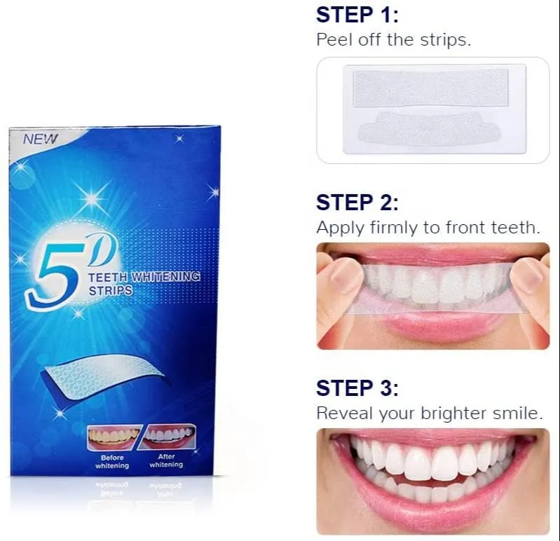 מדבקות להלבנת שיניים 5D – תמונה 4