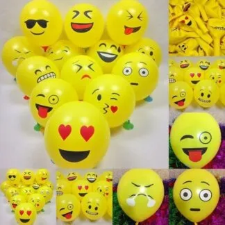 10 בלונים סמיילי ואימוג'י