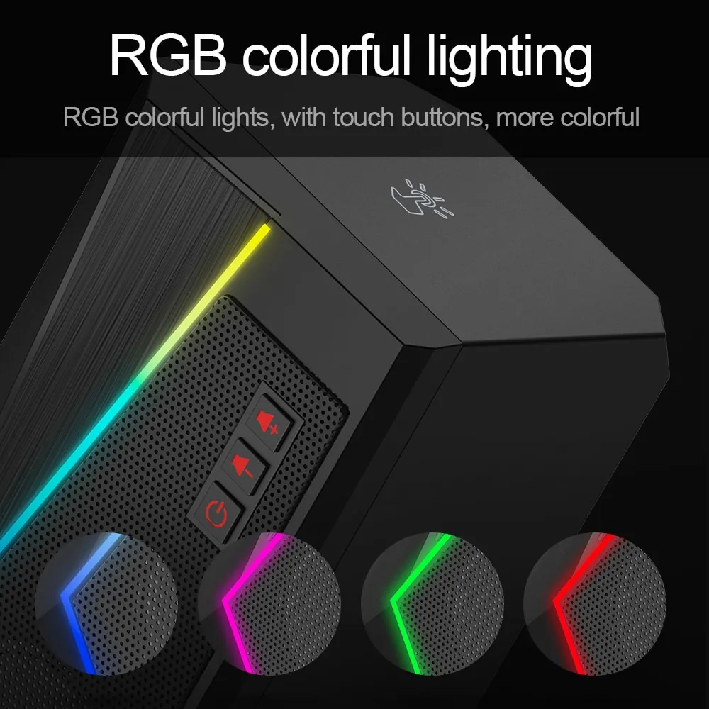 רמקולים למחשב מבית Redragon עם תאורה RGB – תמונה 6