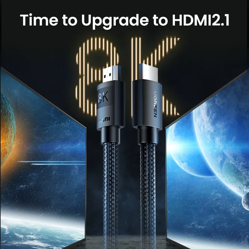 כבל HDMI 2.1 4K120Hz/8K60Hz UHD/3D מבית Ugreen – תמונה 2