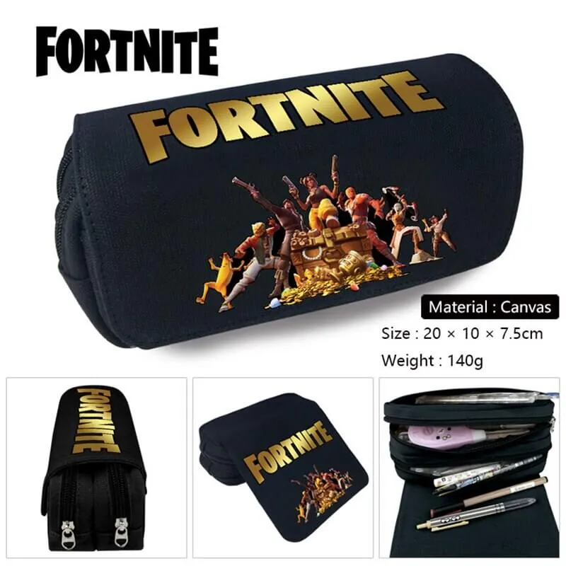 ⁦קלמר Fortnite פורטנייט איכותי בעל נפח גדול 2 תאים - מגוון דגמים ועיצובים לבחירה!⁩ – תמונה ⁦2⁩