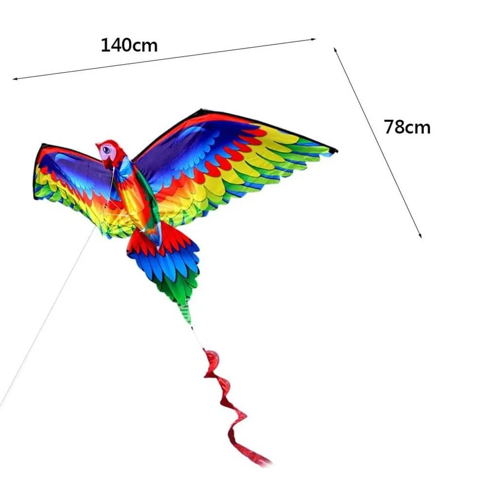 עפיפון בצורת תוכי צבעוני 3D – תמונה 4