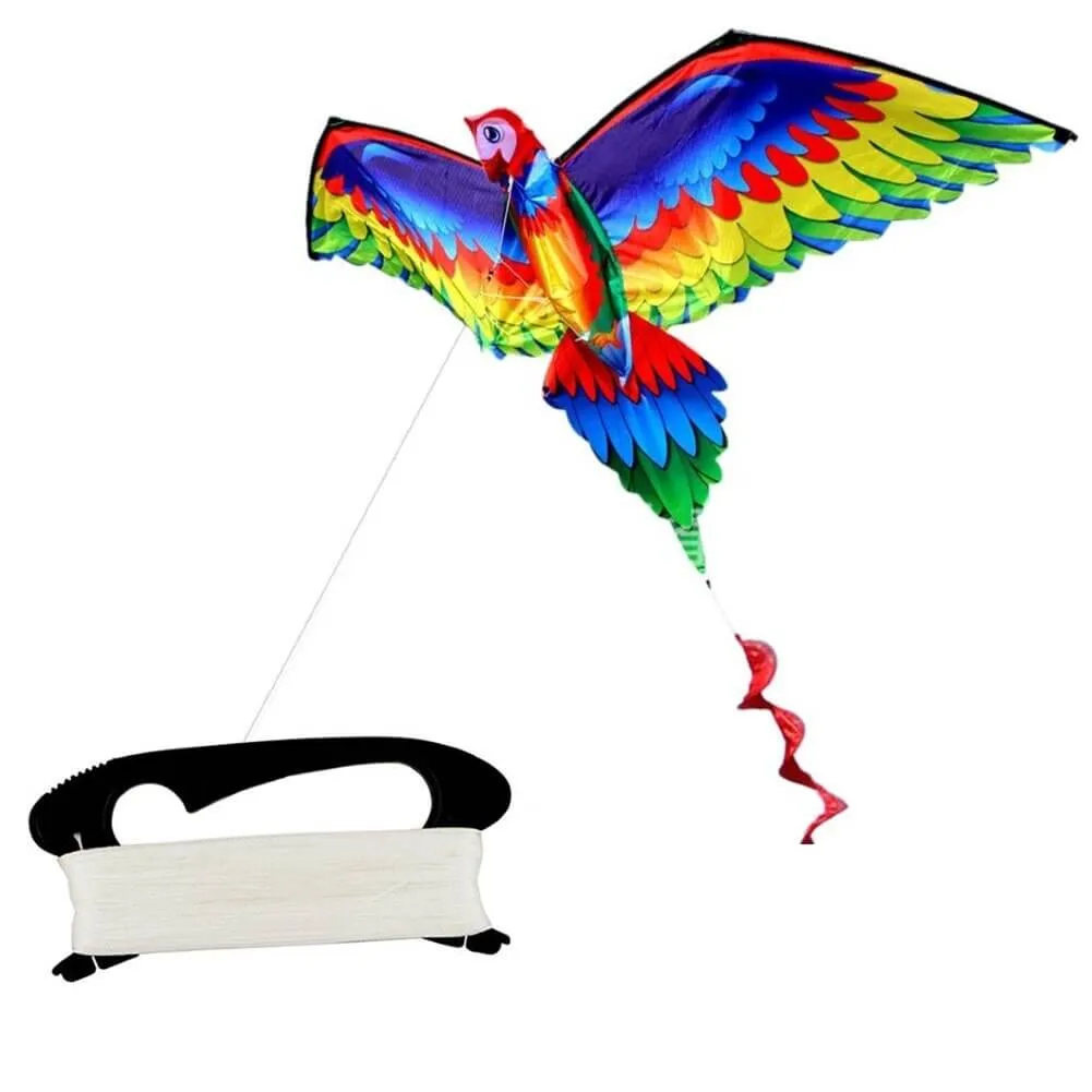 עפיפון בצורת תוכי צבעוני 3D – תמונה 3