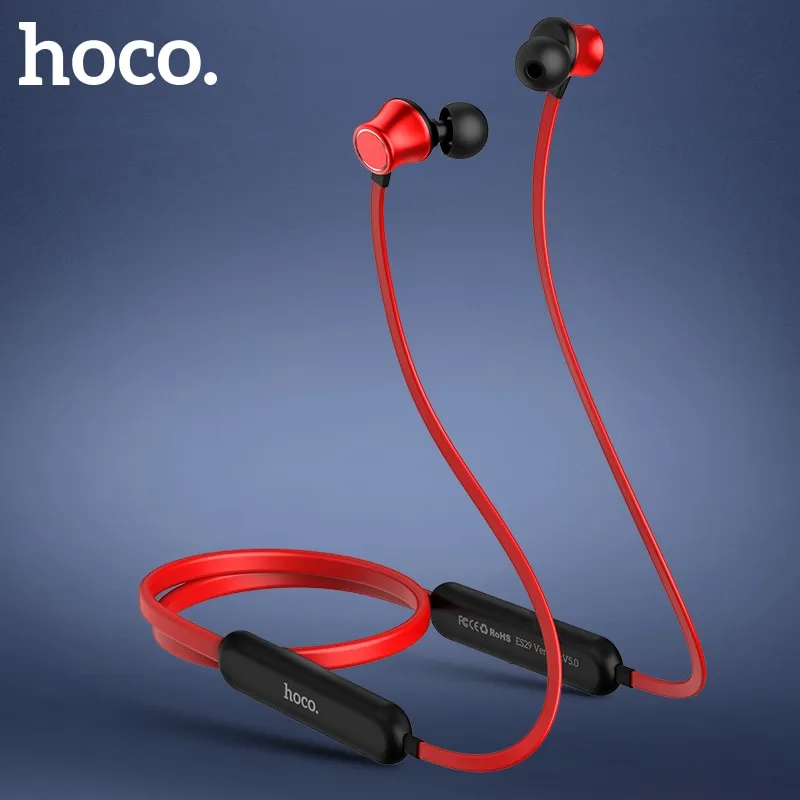 אוזניות ספורט אלחוטיות מבית hoco עם סגירה מגנטית
