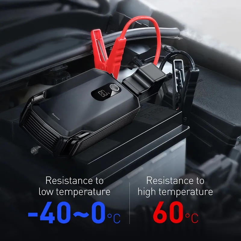 ⁦בוסטר התנעה לרכב מבית Baseus דגם חדש וחזק יותר 20,000mAh!⁩ – תמונה ⁦5⁩