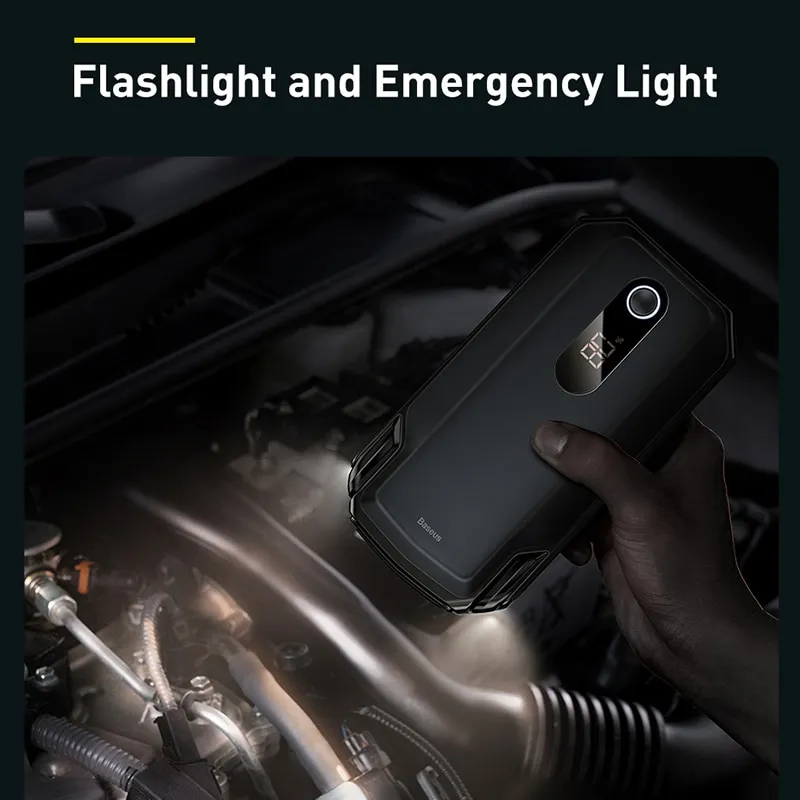 ⁦בוסטר התנעה לרכב מבית Baseus דגם חדש וחזק יותר 20,000mAh!⁩ – תמונה ⁦6⁩