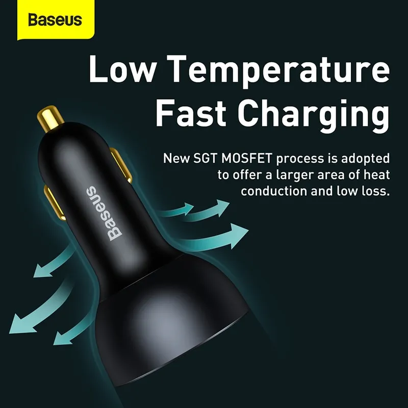 ⁦מטען מהיר במיוחד לרכב מבית Baseus בהספק 160W⁩ – תמונה ⁦6⁩