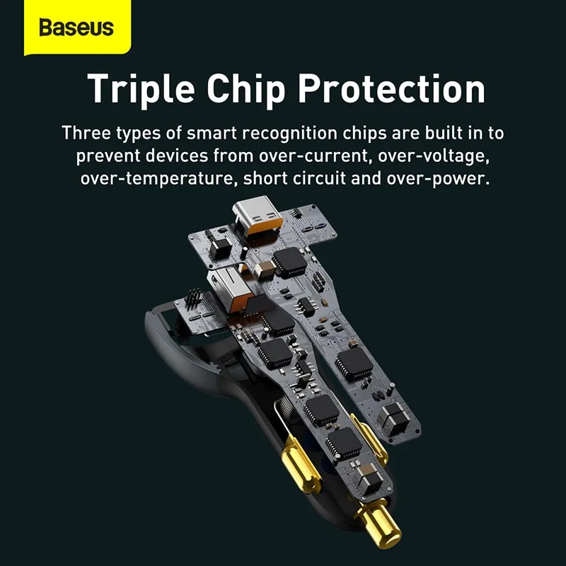 ⁦מטען מהיר במיוחד לרכב מבית Baseus בהספק 160W⁩ – תמונה ⁦7⁩