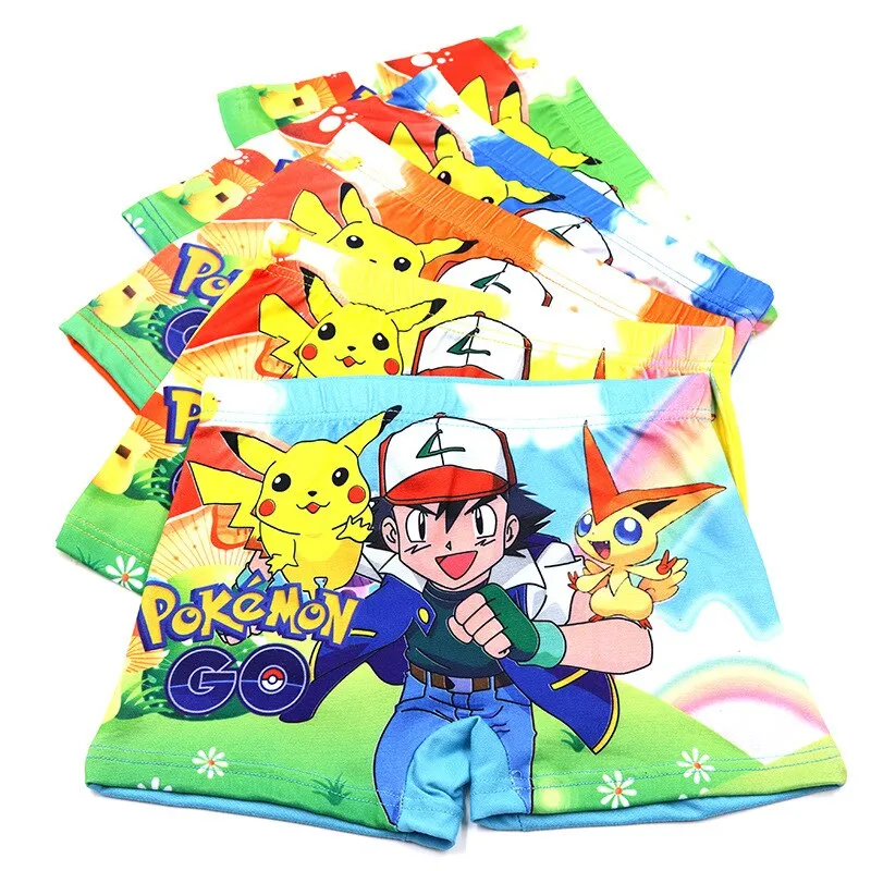 ⁦מארז 4 תחתונים לבנים או בנות - פוקימון Pokemon⁩ – תמונה ⁦5⁩