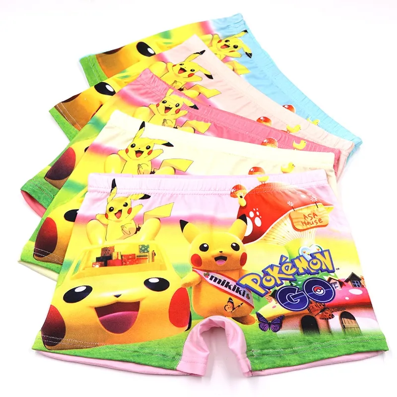 מארז 4 תחתונים לבנים או בנות - פוקימון Pokemon