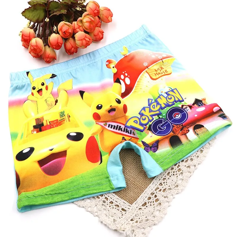⁦מארז 4 תחתונים לבנים או בנות - פוקימון Pokemon⁩ – תמונה ⁦4⁩