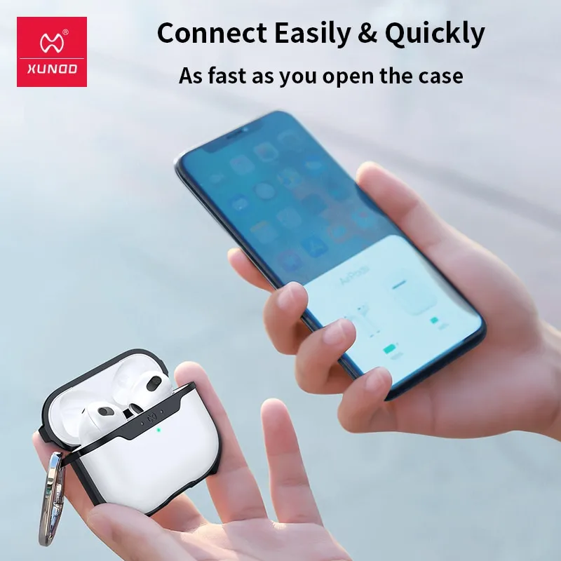 ⁦כיסוי קשיח ואלגנטי לאיירפודס פרו Apple AirPods Pro  מבית XUNDD⁩ – תמונה ⁦5⁩