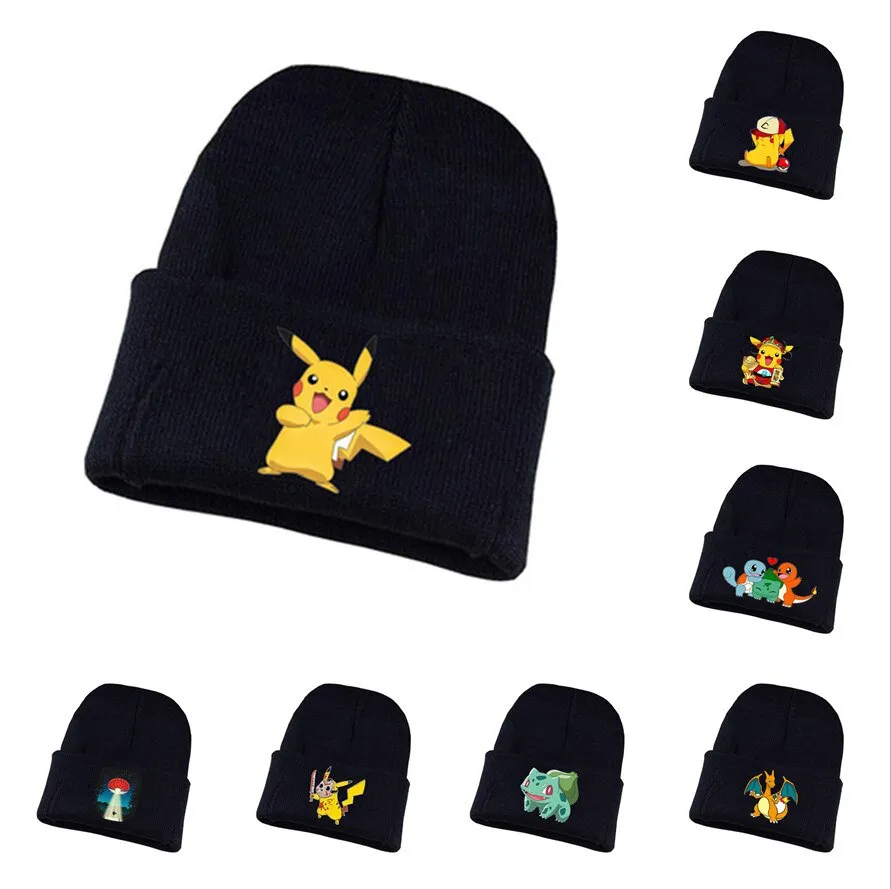 כובע צמר שחור פוקימון Pokemon