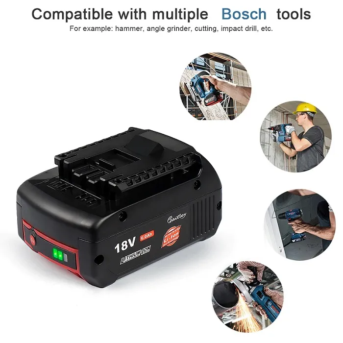 סוללה תואמת בוש Bosch Li-ion 18V 6000mAh