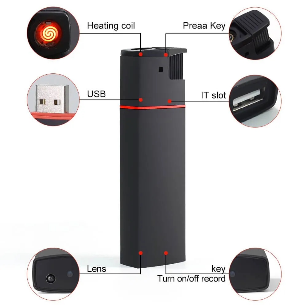 ⁦מצלמה נסתרת דמוי מצית באיכות גבוהה FULL HD 1080P⁩ – תמונה ⁦3⁩