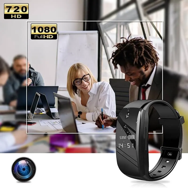 מצלמה נסתרת בצמיד חכם באיכות גבוהה FULL HD 1080P – תמונה 3