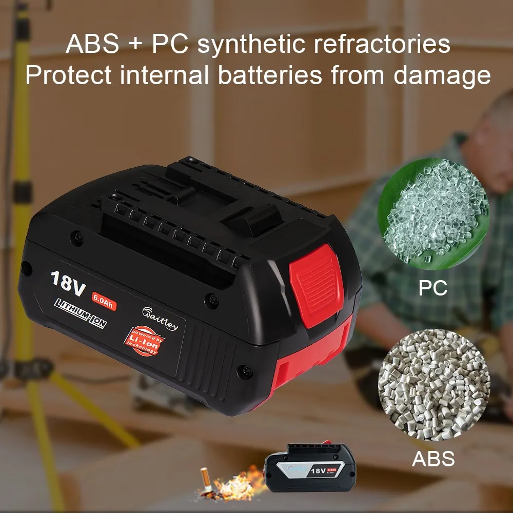 סוללה תואמת בוש Bosch Li-ion 18V 6000mAh – תמונה 4