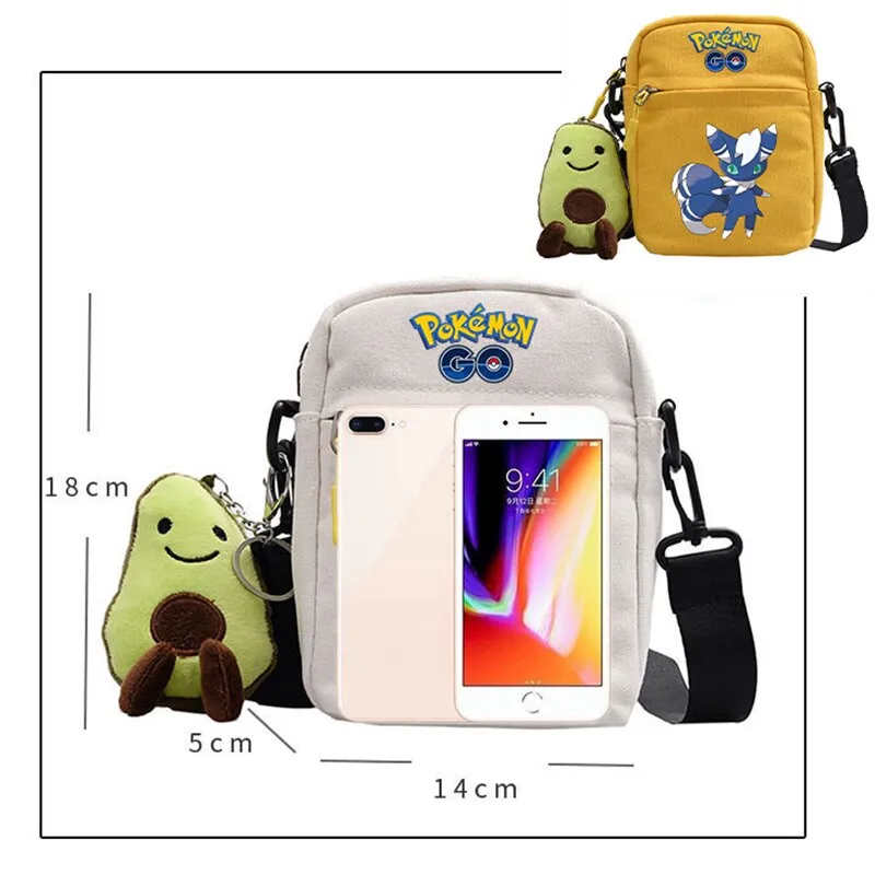 ⁦תיקי צד פוקימון Pokemon עם רצועה  - במבחר צבעים והדפסים!⁩ – תמונה ⁦2⁩