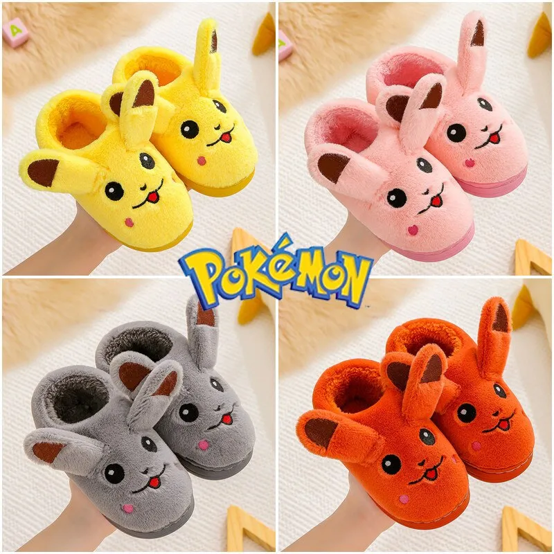 נעלי בית פרוותיות עם אוזניים - פוקימון Pokemon