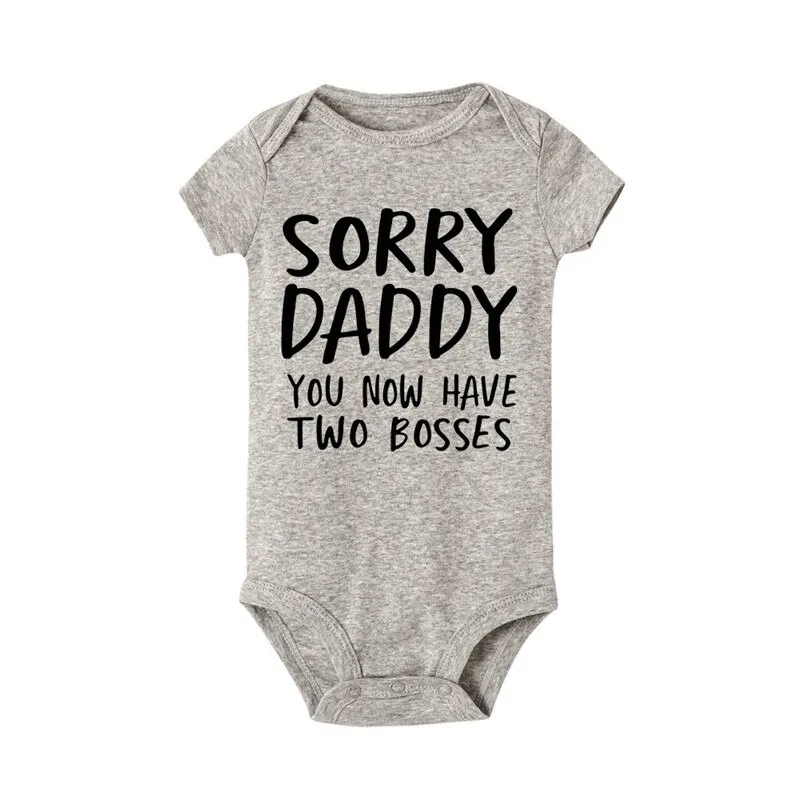 ⁦בגד גוף לתינוקות עם הדפס – Sorry Daddy You Know Have Two Bosses⁩ – תמונה ⁦5⁩