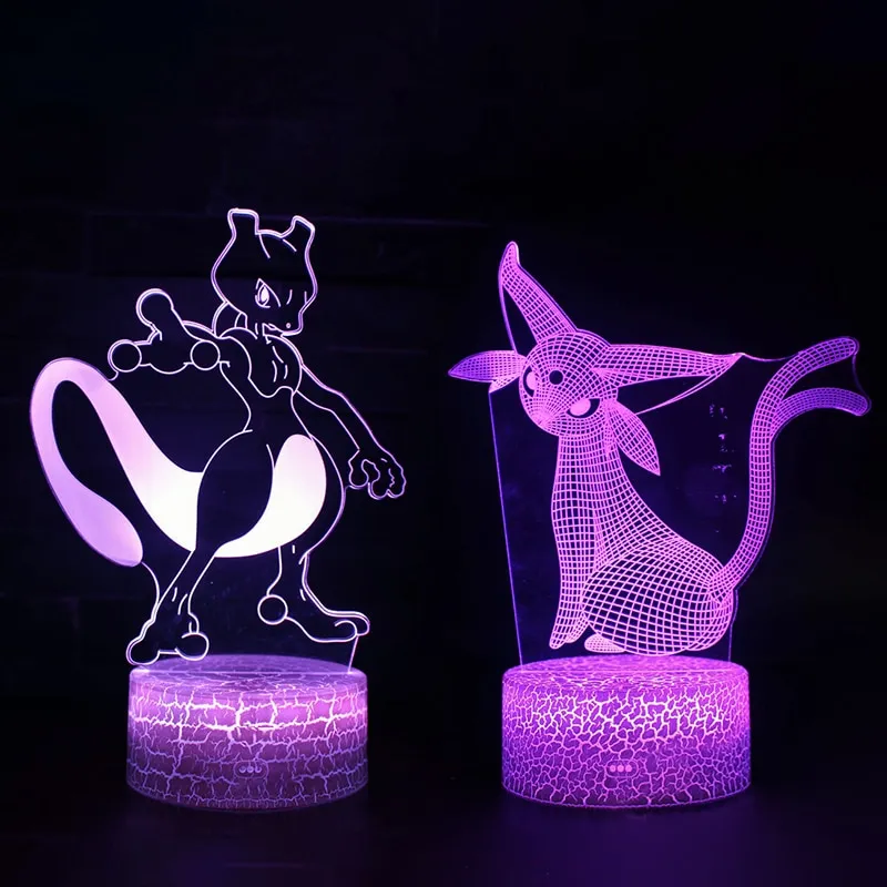 מנורות לד 3D מדהימות של פוקימון Pokemon!