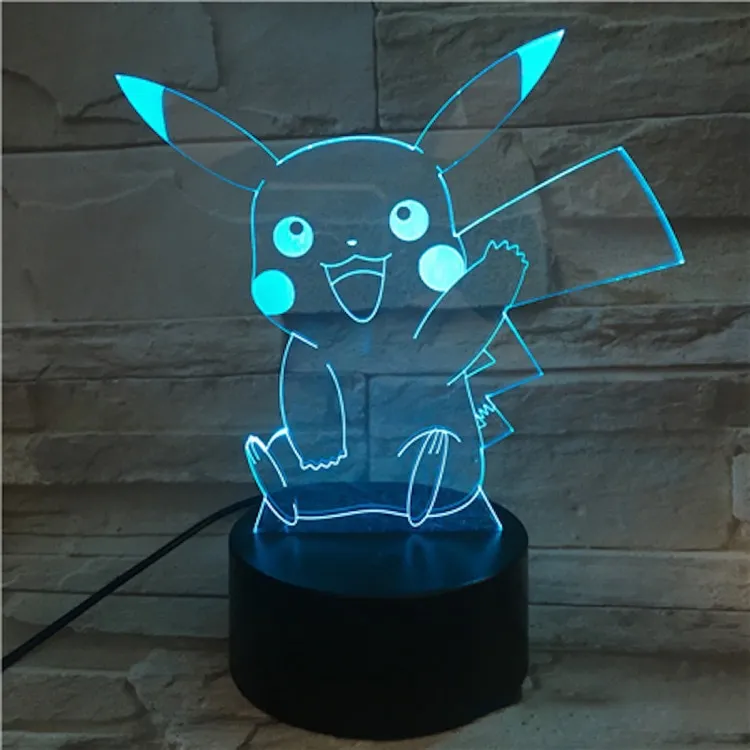 ⁦מנורות לד 3D מדהימות של פוקימון Pokemon!⁩ – תמונה ⁦6⁩