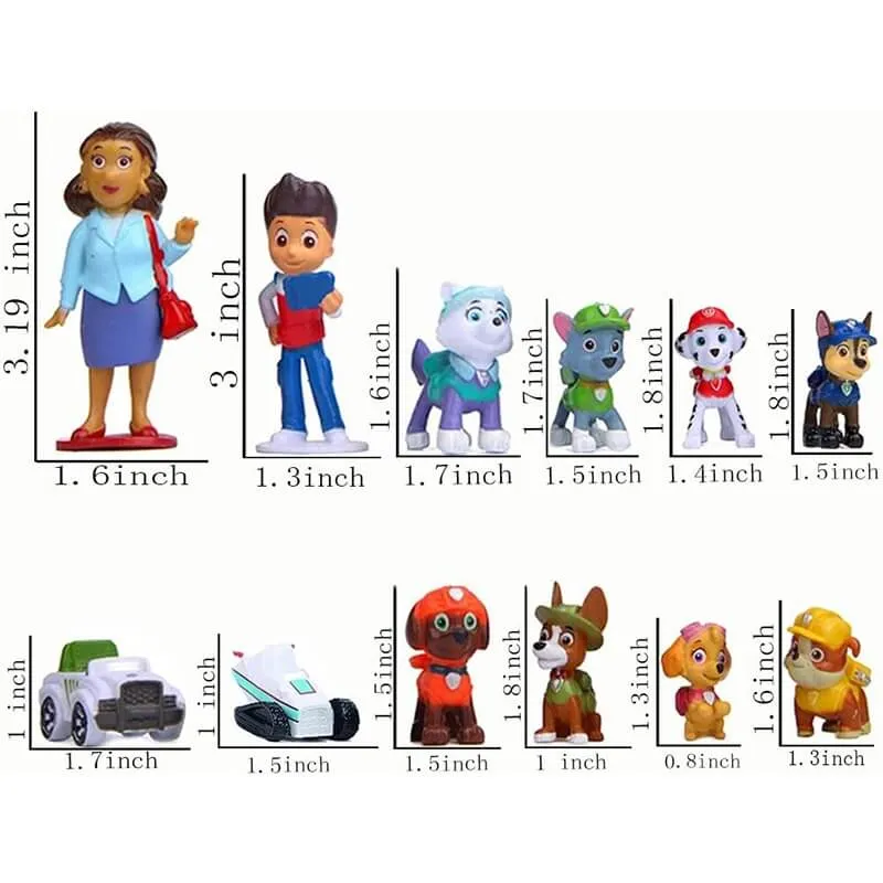 ⁦סט 12 דמויות יחידת החילוץ – מפרץ הרפתקאות Paw Patrol⁩ – תמונה ⁦3⁩