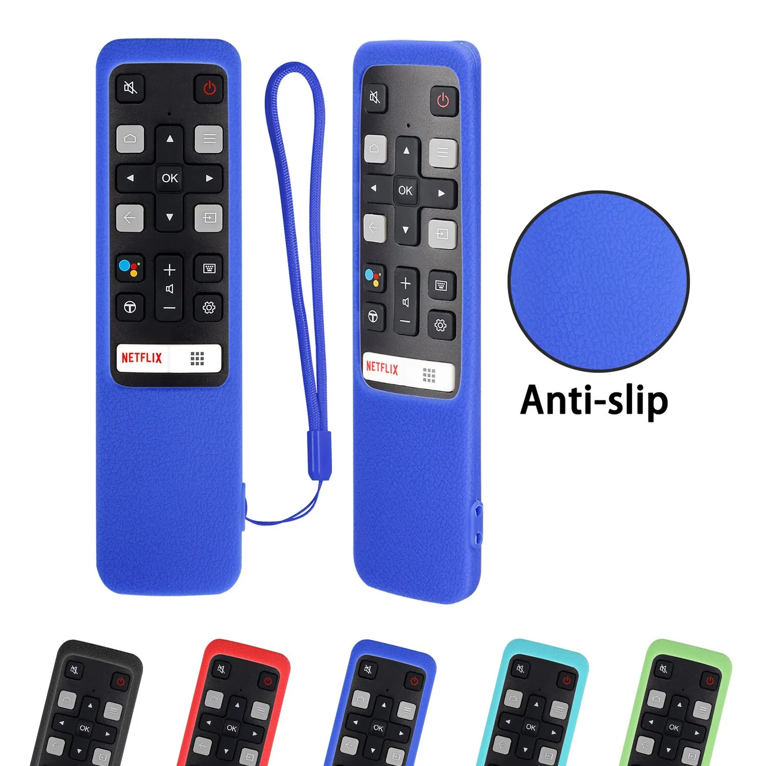 כיסוי מגן סיליקון לשלט TCL דגם RC802V לטלוויזיות 65 P8S 55P8S 55EP680 50P8S 49S6800FS 49S6510FS – תמונה 7