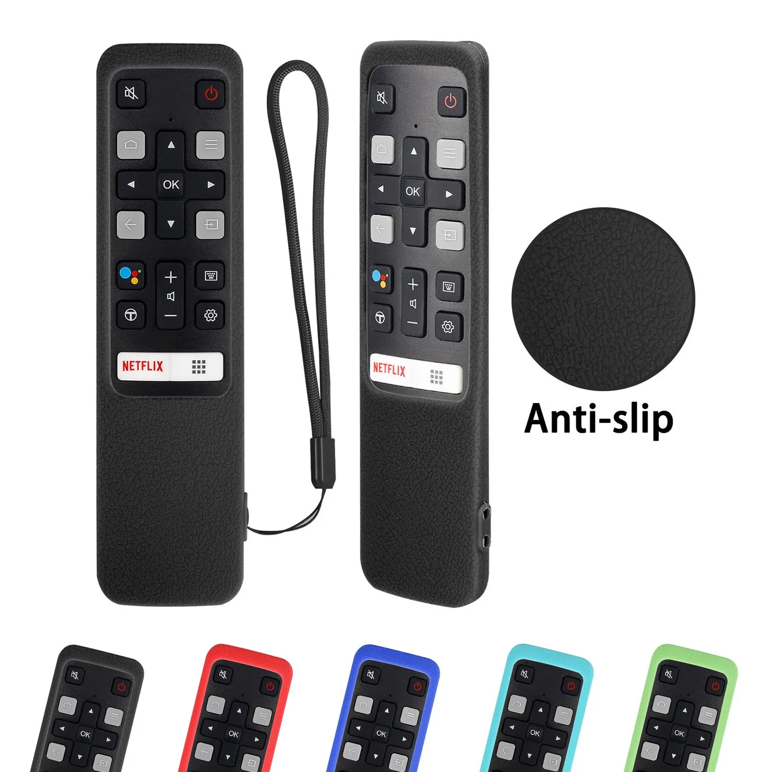 כיסוי מגן סיליקון לשלט TCL דגם RC802V לטלוויזיות 65 P8S 55P8S 55EP680 50P8S 49S6800FS 49S6510FS – תמונה 5