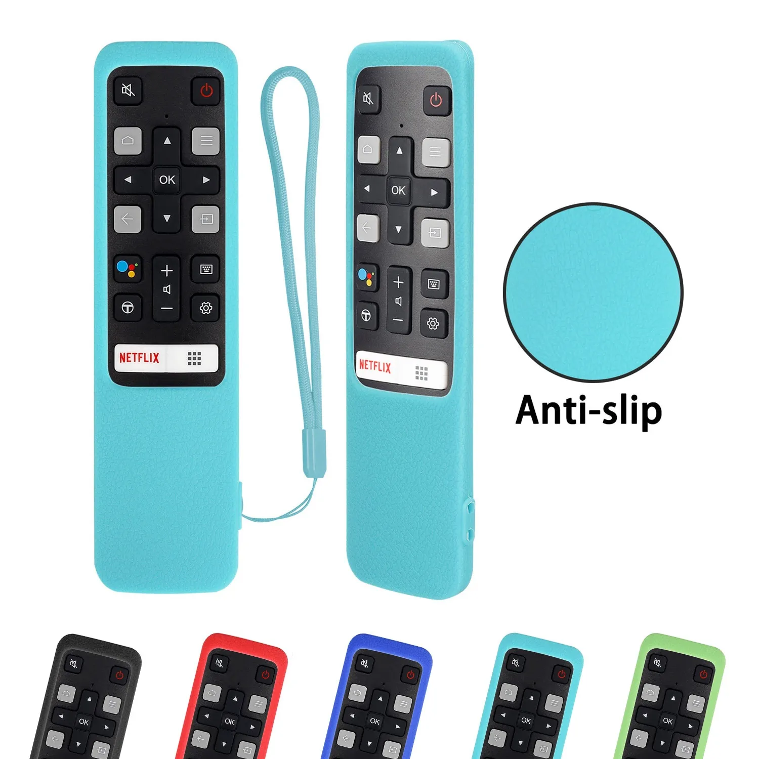 כיסוי מגן סיליקון לשלט TCL דגם RC802V לטלוויזיות 65 P8S 55P8S 55EP680 50P8S 49S6800FS 49S6510FS