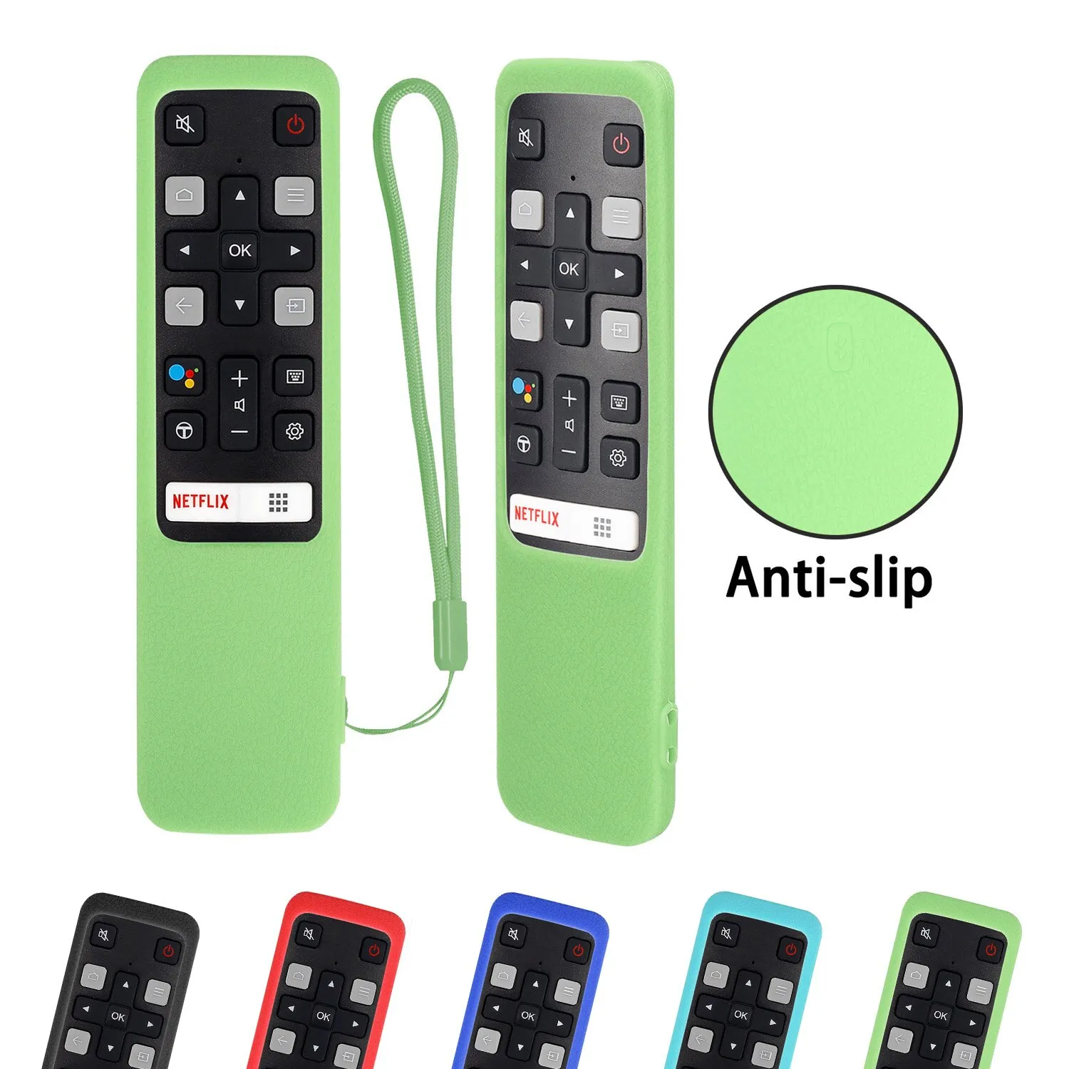 כיסוי מגן סיליקון לשלט TCL דגם RC802V לטלוויזיות 65 P8S 55P8S 55EP680 50P8S 49S6800FS 49S6510FS – תמונה 6