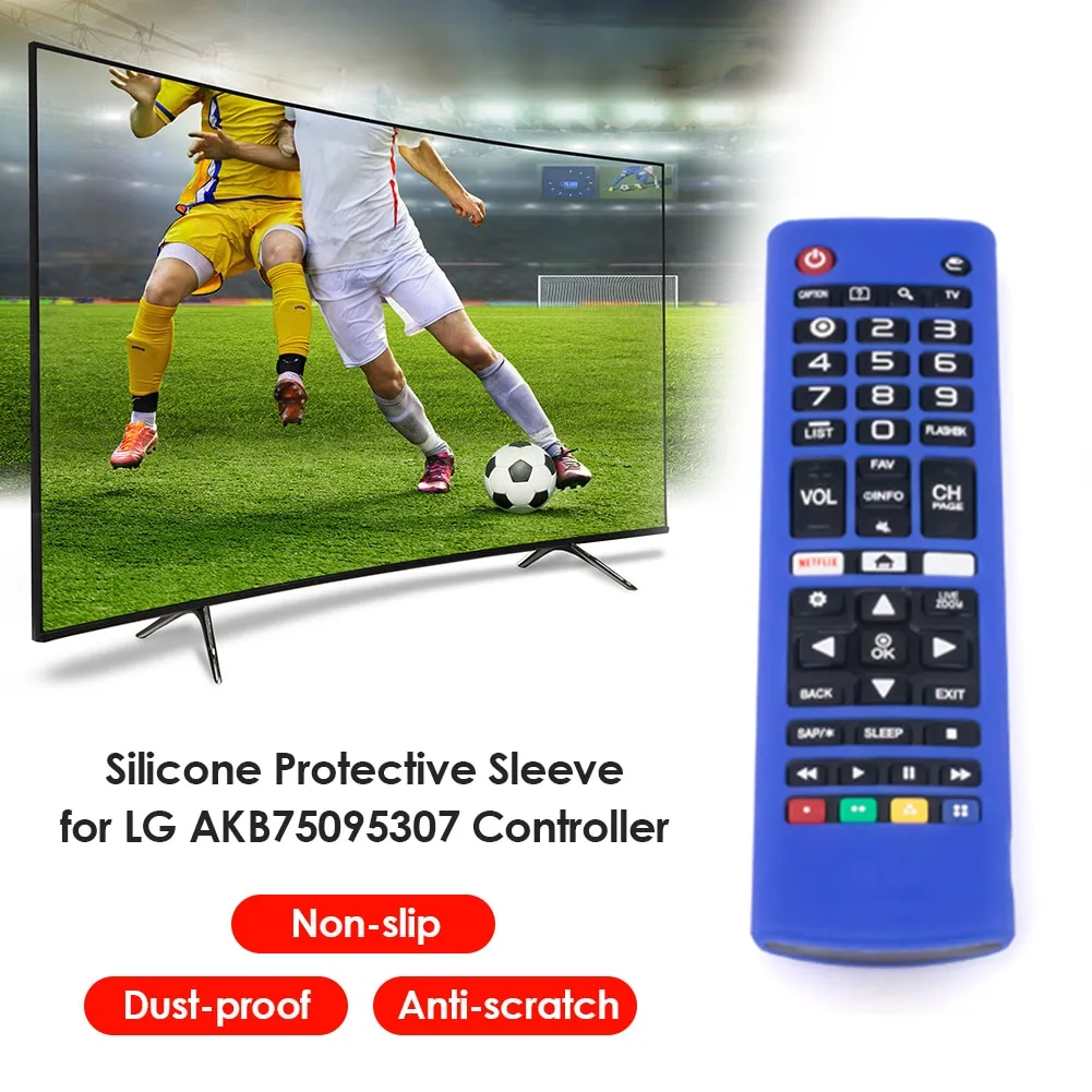 ⁦כיסוי מגן סיליקון לשלט LG דגמים AKB75095307 AKB74915305 AKB75375604⁩ – תמונה ⁦3⁩