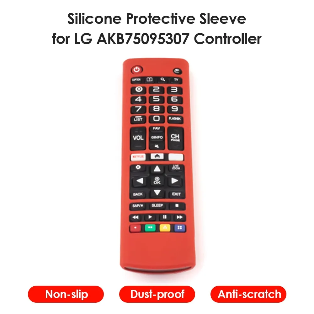 ⁦כיסוי מגן סיליקון לשלט LG דגמים AKB75095307 AKB74915305 AKB75375604⁩ – תמונה ⁦4⁩