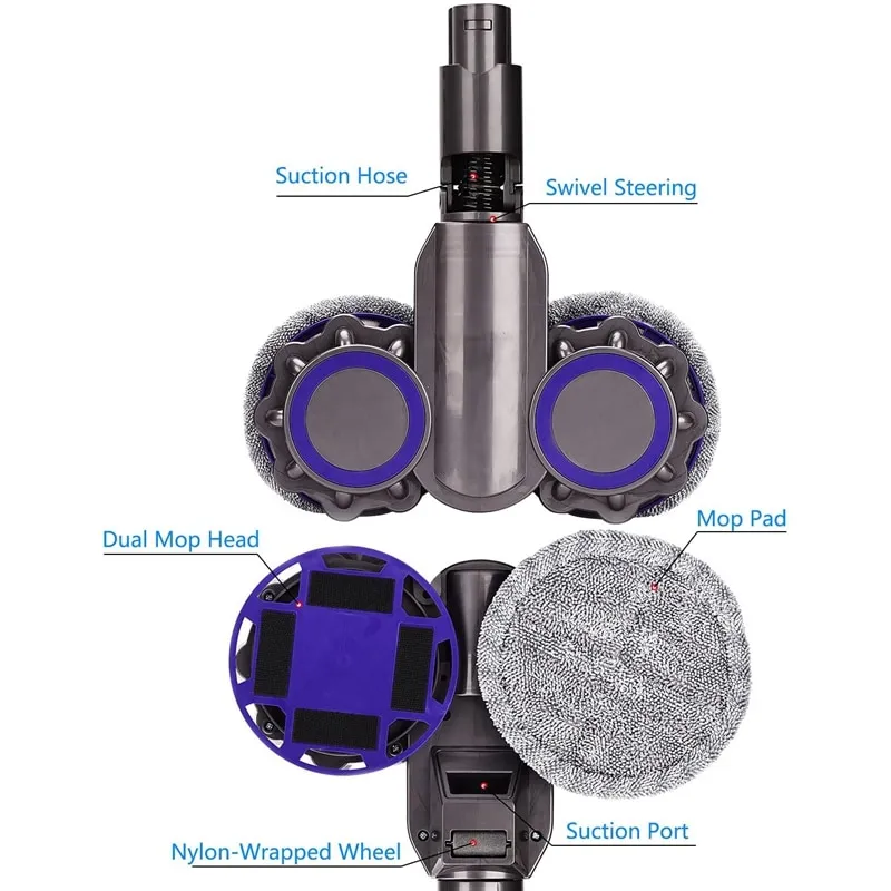 ראש שאיבה ושטיפה לדייסון Dyson V6 Animal V6 Fluffy DC58 DC59 DC61 DC62 DC74 – תמונה 5