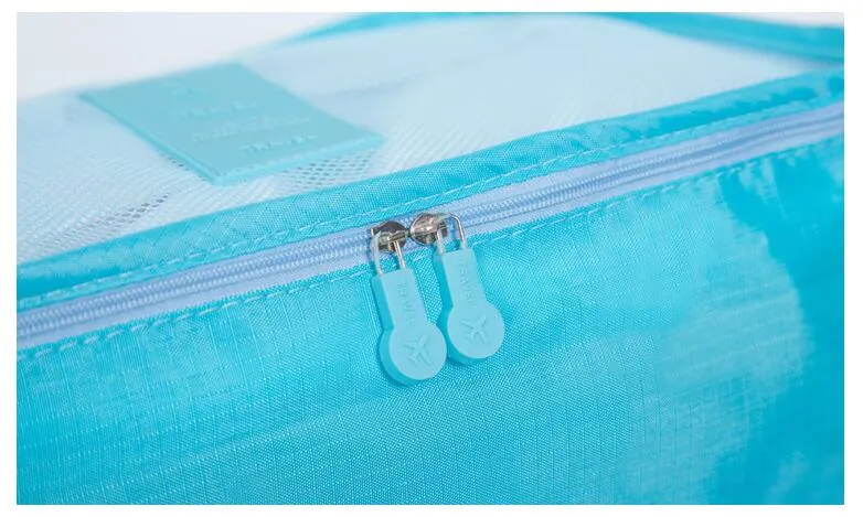 6PCs/Set Travel Bag Clothing Organizer Multifunctional Storage Bag High Capacity Mesh Packing Cubes Unisex Luggage Organizer Bag 6PCs/Set Travel Bag Clothing Organizer Multifunctional Storage Bag High Capacity Mesh Packing Cubes Unisex Luggage Organizer Bag