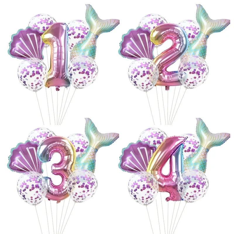 בלוני יומולדת בת הים הקסומה