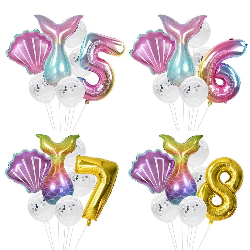 בלוני יומולדת בת הים הקסומה – תמונה 2