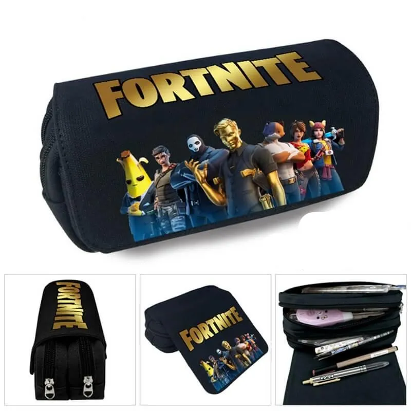 קלמר Fortnite פורטנייט איכותי בעל נפח גדול 2 תאים - מגוון דגמים ועיצובים לבחירה!