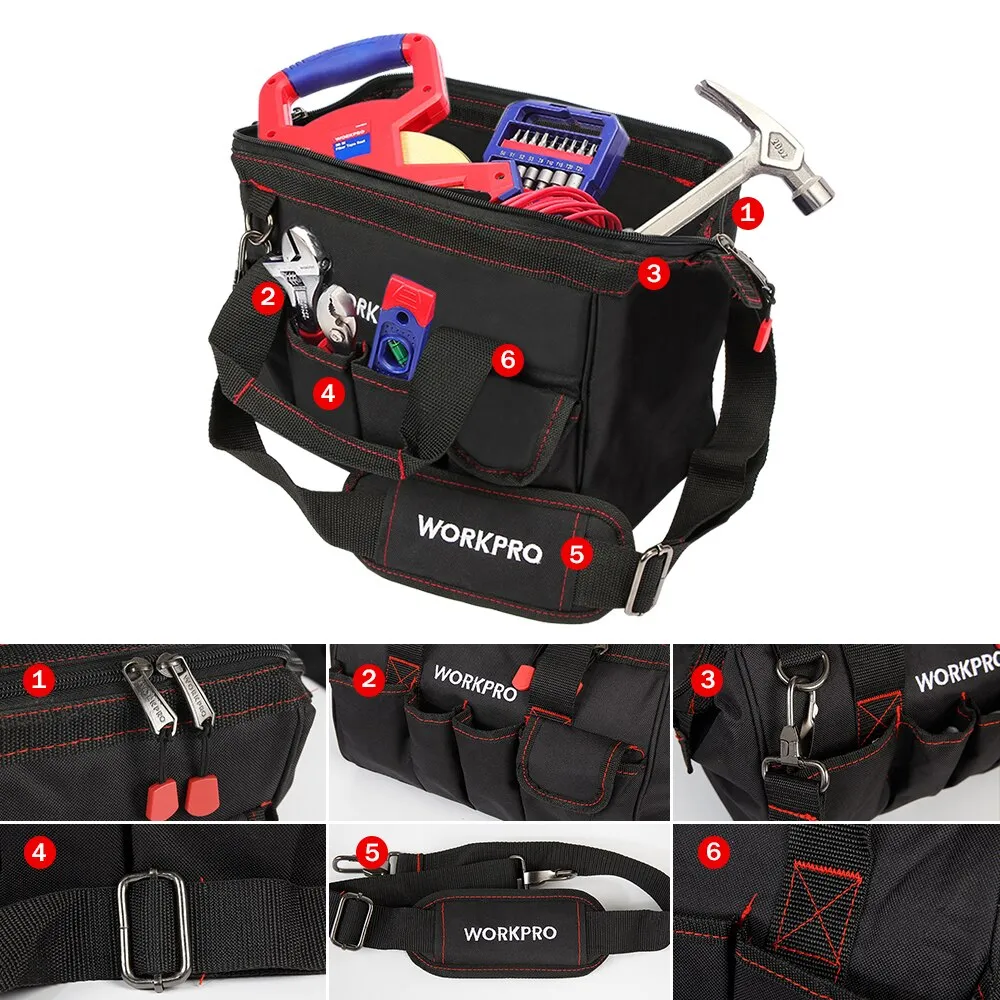 ⁦תיק נשיאה לכלי עבודה מבית WORKPRO⁩ – תמונה ⁦4⁩